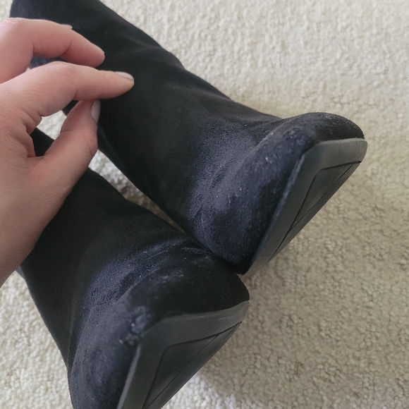 Nine West Black Suede Ankle Boots - Picture 10 of 10